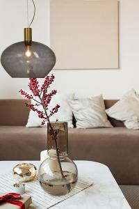 Taklampa Glas Mässing/Rökfärgad Aneta Lighting Bell 35cm