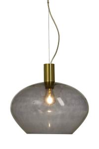 Taklampa Glas Mässing/Rökfärgad Aneta Lighting Bell 35cm