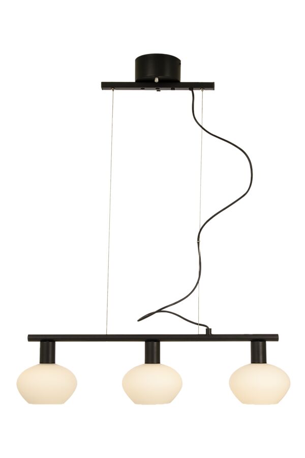 Aneta Lighting Bell Taklampa Svart/Opalvit 70cm