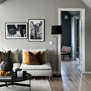 Golvlampa Svart/Matt Mässing Aneta Lighting Birka 155cm