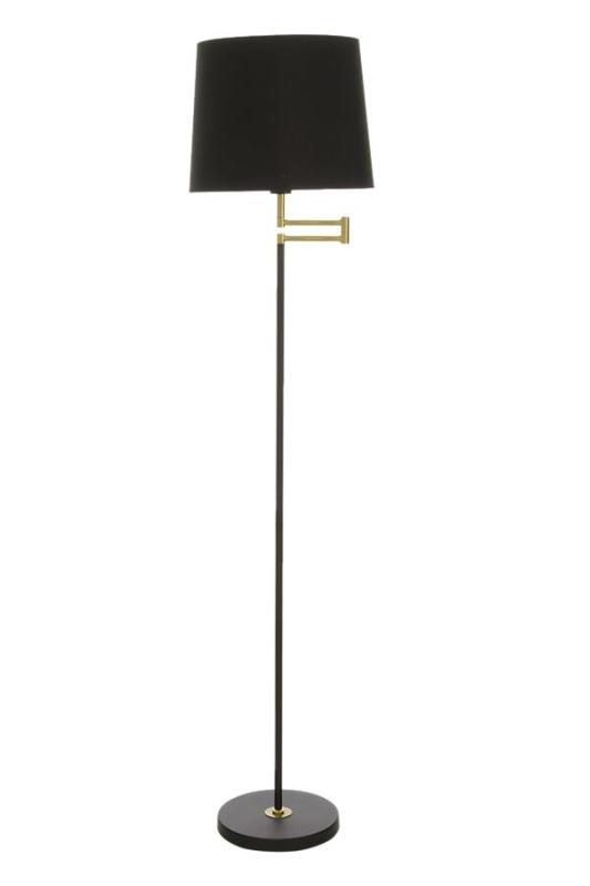 Aneta Lighting Birka Golvlampa Svart/Matt Mässing at lavanille