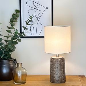 Bordslampa Keramik Brun Aneta Lighting Bodil