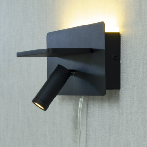 Vägglampa Cargador Svart LED 24cm Aneta Lighting