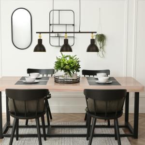 Taklampa Svart/Mässing 3L Aneta Lighting Dublin