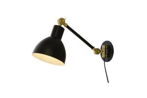 Vägglampa Svart/Mässing Aneta Lighting Dublin