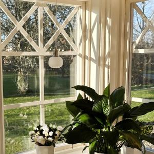 Fönsterlampa Glas Stål/Vit Aneta Lighting Elin