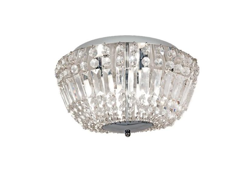 Aneta Lighting Giovanna Plafond Kristall Krom IP44 at lavanille