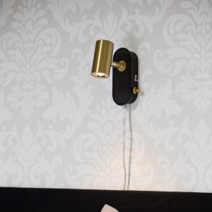 Vägglampa Svart/Mässing Aneta Lighting Gusto 14cm