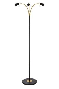 Golvlampa Svart/Mässing 3L Aneta Lighting Ljusdal 140cm