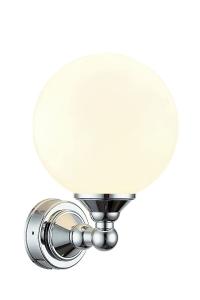 Badrumslampa Vägg Krom/Opalvit Aneta Lighting Lugano