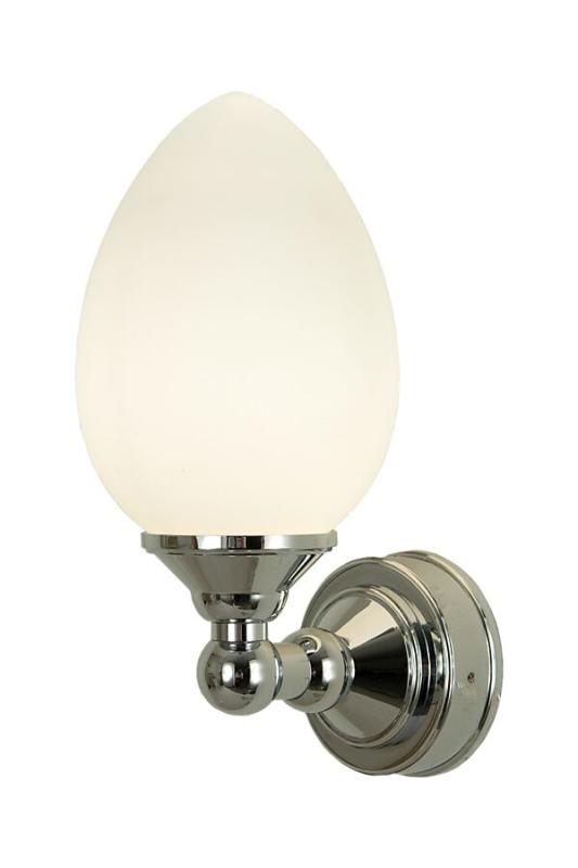 Aneta Lighting Luigi Vägglampa IP44 Krom/Vit 23,5cm at lavanille