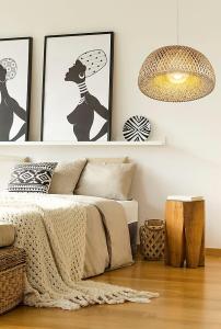 Taklampa Natur Aneta Lighting Malacca 45cm