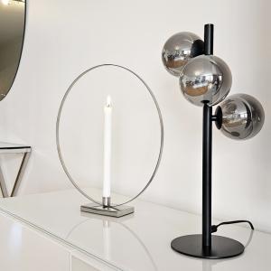 Bordslampa 3L Svart/Rökgrå Aneta Lighting Molekyl