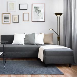 Golvlampa Uplight Svart Aneta Lighting Nice 179cm