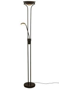 Golvlampa Uplight Svart Aneta Lighting Nice 179cm