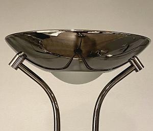 Golvlampa Uplight Svartkrom Aneta Lighting Nice 179cm