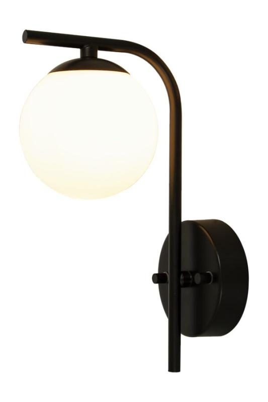Aneta Lighting Nicosia Vägglampa IP44 Svart/Opalvit at lavanille