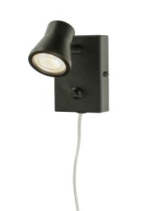 Vägglampa Svart Aneta Lighting Pluto LED