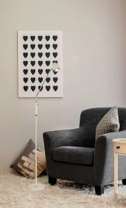 Golvlampa Vit/Krom Aneta Lighting Sandnes 140cm