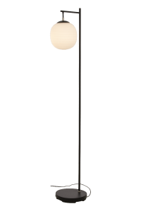 Aneta Belysning Rille Golvlampa Svart/Opalvit 150 cm