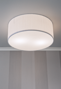 Plafond Bendir Vit Plisserad 38cm Aneta Lighting