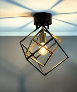 Plafond Svart/Antik Aneta Lighting Cubes 32,5cm