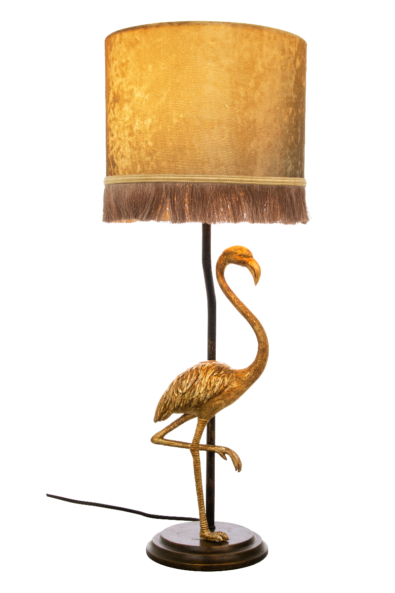 Aneta Belysning Flamingo Bordslampa Svartguld/Guld