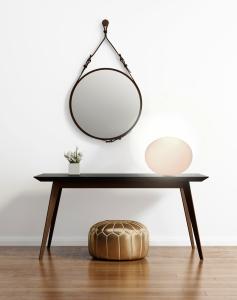 Bordslampa Glas Opalvit Aneta Lighting Globus 30cm