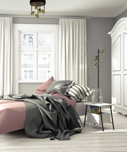 Golvlampa Svart/Mässing 3L Aneta Lighting Gusto 135cm