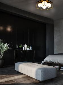 Plafond Svart/Guld/Opalvit Aneta Lighting Astro 36cm