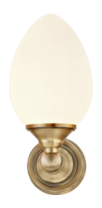 Aneta Belysning Luigi Vägglampa Antik/Vit IP44 25W G9