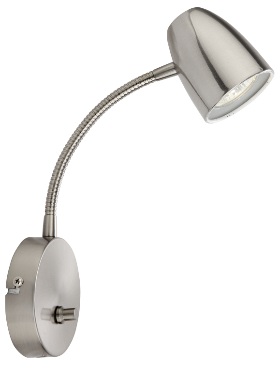 Aneta Belysning Sandnes Vägglampa Borstat Stål 6W GU10 LED