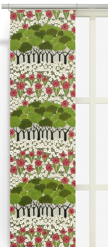 Arvidssons Textil Allé Panelgardin Grön 2-Pack