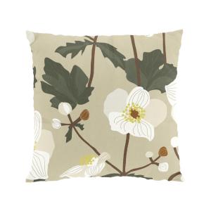 Kuddfodral Blommigt Anemon Beige 47x47cm Arvidssons Textil