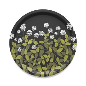 Arvidssons Textil Ängsmark Rund Bricka Svart