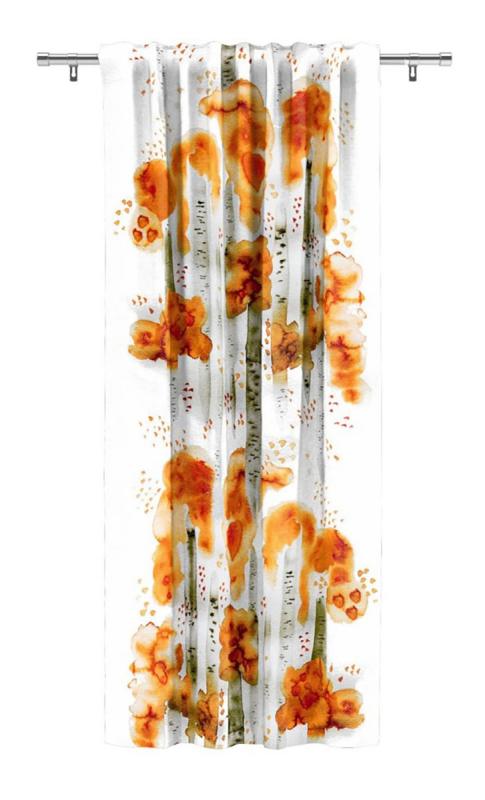 Gardin Orange Arvidssons Textil 1-Pack Björkar 140x240cm at lavanille
