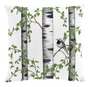 Kuddfodral Björkdungen Vit 47x47cm Arvidssons Textil