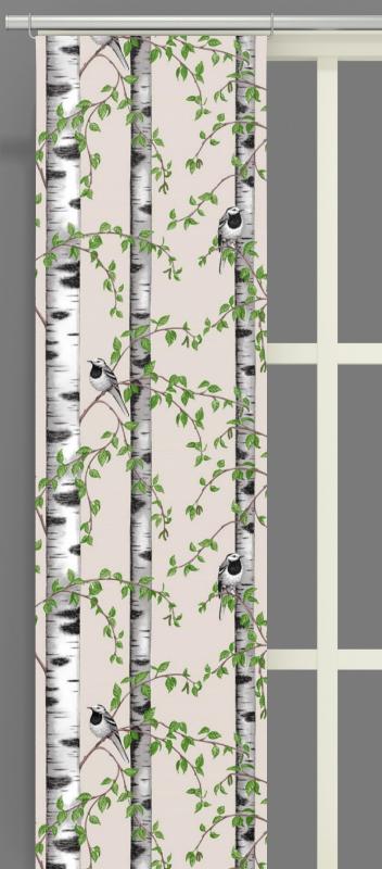 Panelgardin Beige Arvidssons Textil Björkdungen 2-Pack at lavanille