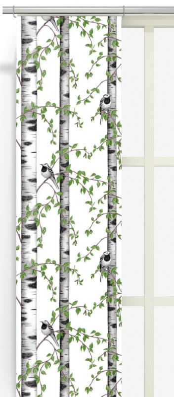 Panelgardin Vit Arvidssons Textil Björkdungen 2-Pack at lavanille