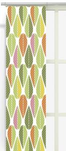 Panelgardin Blader Grön/Gul 2-Pack Arvidssons Textil