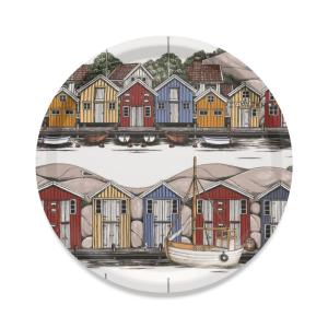 Arvidssons Textil Bryggviken Rund Bricka Multi