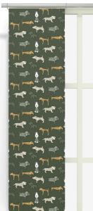 Arvidssons Textil Byrackor Panelgardin Grön 2-Pack