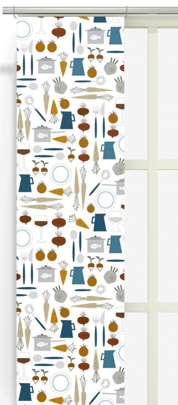 Panelgardin Turkos Arvidssons Textil Dinner 2-Pack at lavanille