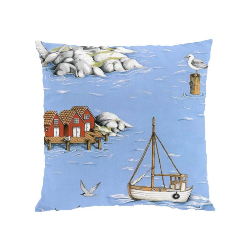 Arvidssons Textil Fiskeskär Kuddfodral Ljusblå at lavanille