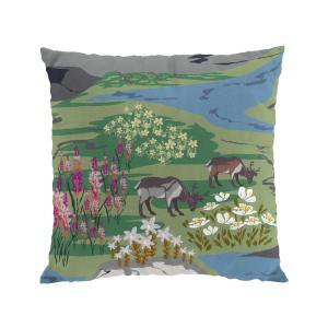 Kuddfodral Fjällängar Grön/Grå 47x47cm Arvidssons Textil