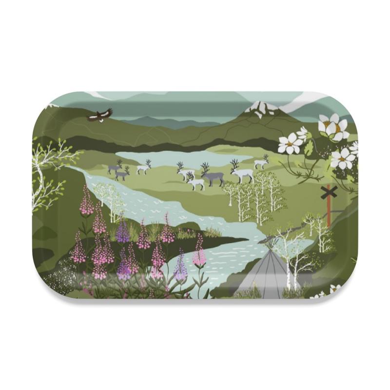 Arvidssons Textil Fjällvandring Bricka Grön/Turkos at lavanille