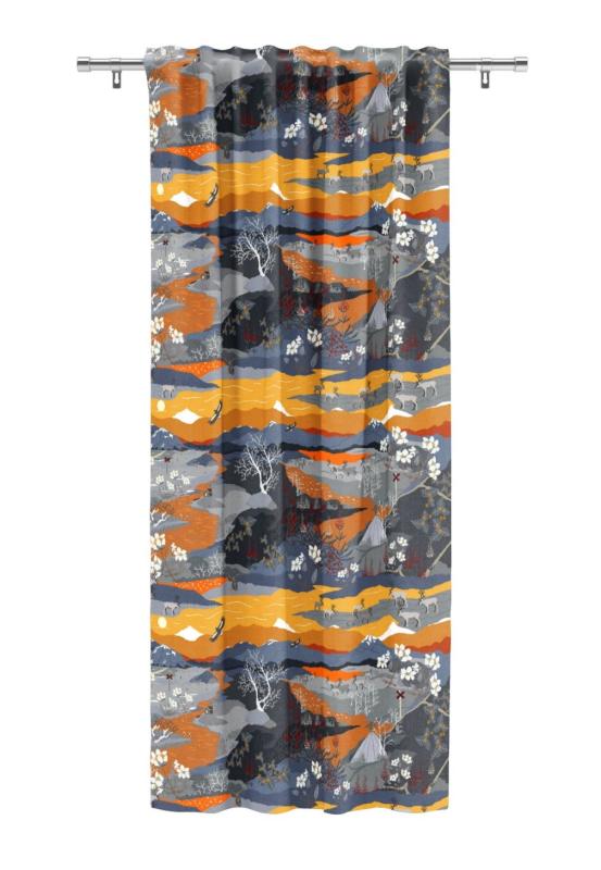 Gardinlängd Arvidssons Textil Fjällvandring Orange 140x260cm 1-Pack at lavanille