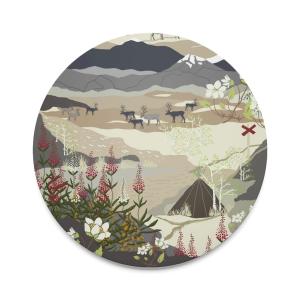 Arvidssons Textil Fjällvandring Grytunderlägg Beige