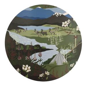 Arvidssons Textil Fjällvandring Grytunderlägg Grön/Blå