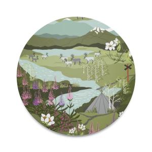 Arvidssons Textil Fjällvandring Grytunderlägg Grön/Turkos